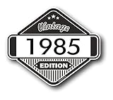  Sticar-It Ltd Clásico Edition 1985 Retro Clásico Vinilo Motos Cafe Racer Pegatina Insignia 85x70mm Aprox.