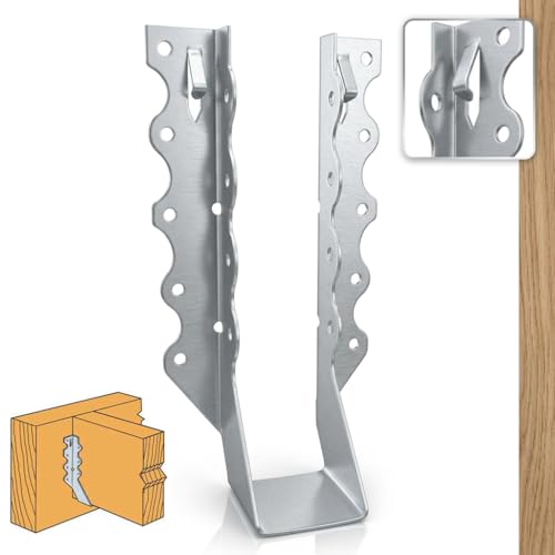 [25 Pack] 2x8 Joist Hanger, 18 Gauge LU28 Galvanizing Face Mount Joist Hangers, Wood Hurricane Ties, Rafters Tie