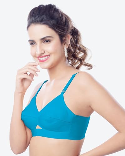 Image of Brida Kavya Xtrasoft Cotton Round Stitch Minimizer Bra - Full Coverage, Plus Size