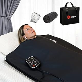 LifePro Far Infrared Sauna Blanket - Portable Infrared Sauna for Home Relaxation - Sauna Blanket - Infrared Blanket Sauna with 77–176 °F Temp Range (Rejuvawrap)
