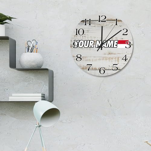 Horloge murale Indonésie en bois de 30 cm silencieuse pour salon - 3