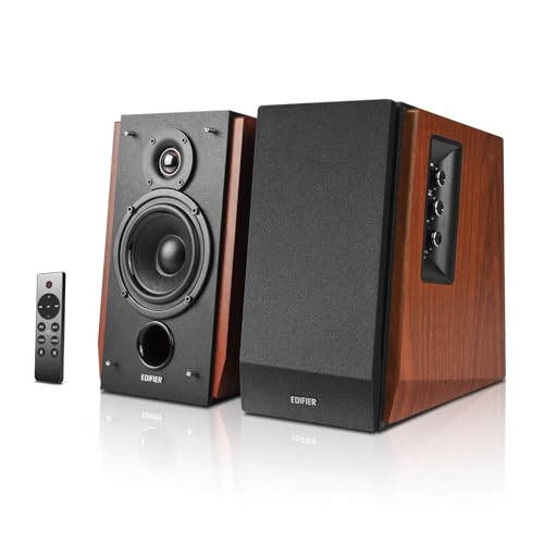 Edifier R1700BTs 66W 木製 アクティブ ブックシェルフスピーカー Bluetooth5.1 アンプ内蔵 有線 無線 両用 pc tv スピーカー 2台1組 木