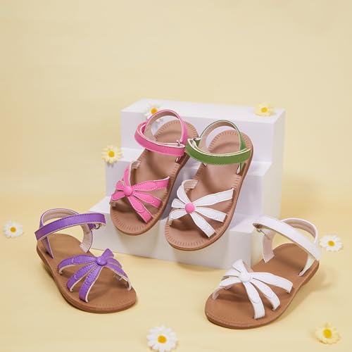 Image of GINFIVE Toddler Girls Sandals Little Girls Kids Summer Shoes Toddler Sandals
