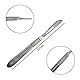 Skalpellklingen,Skalpell Fusspflege,Scalpel Blades,Podologie Instrumente Skalpell,10 Stück Skalpellklingen Aus Karbonstahl - Ersatzklingen Einzeln Steril Verpackt + Skalpell Halter - Edelstahl