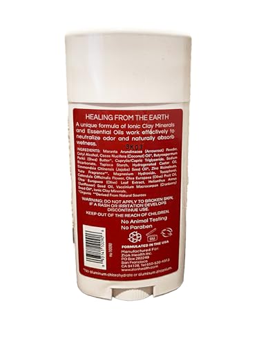 Zion Health Zionhealth Clay Deodorant Original Extra Strength Protection, Bold, 2.8 Oz image 4