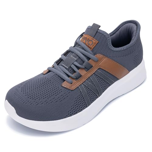 MEHOTO Wide Toe Box Shoes for Men Arch Support Walking Sneakers Zero Drop Casual Tennis Shoes Size 7-12