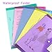 Sooez 12 Pack Folders Plastic Envelopes with Snap Closure, Clear Plastic File Folder for Document, Letter A4 Size Poly File Envelopes with Label Pocket for Home Work Office Organizer, 5 Colors