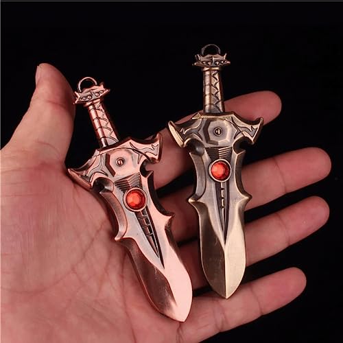 Encendedor metálico dorado reutilizable y decorativo miniatura 4