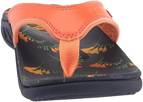 Spenco Women's Support Flip-Flop, Orange, 9 Wide | Image 1