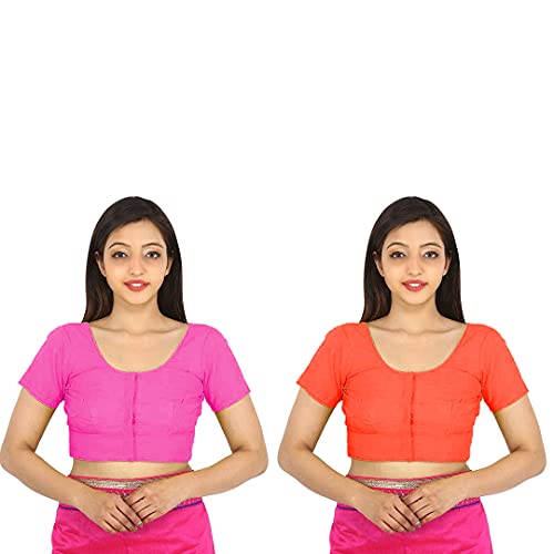 Image of Namita Women's Rubia Cotton Solid Half Sleeve Blouse