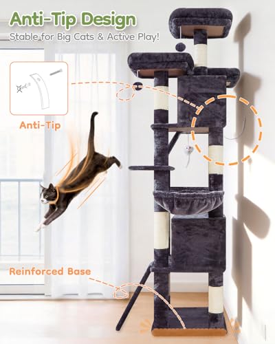 Árbol para gatos Taoqimiao XL para gatos grandes miniatura 7