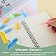 DBTW 20Stks Silikon Bleistift Griffe, Ergonomischer Schreibgriff, Mehrfarbige Kinder Schreibhilfe, Komfort Handschrift Griffe, Rutschfester Bleistift Haltegriff für Studenten Erwachsene