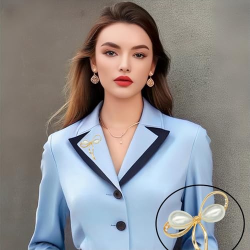 Image of Brooch Pins For Women Fashion Elegant Brooches Lapel Badges Coat Sweater Scarves Shawl Dress Accessory Wedding Party Prom Jewelry