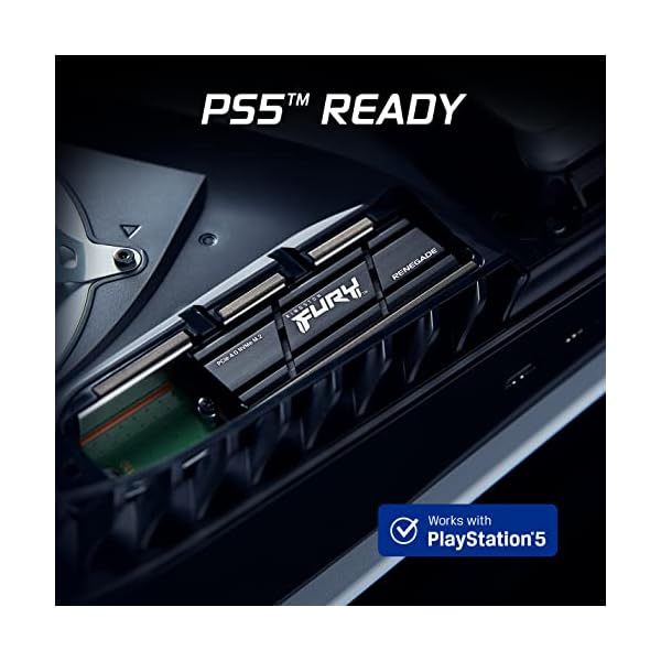 Kingston FURY Renegade 500G PCIe 4.0 NVMe SSD W/ HEATSINK - Für Gamer, Enthusiasten und Hochleistungsnutzer- SFYRSK/500G – Bild 6