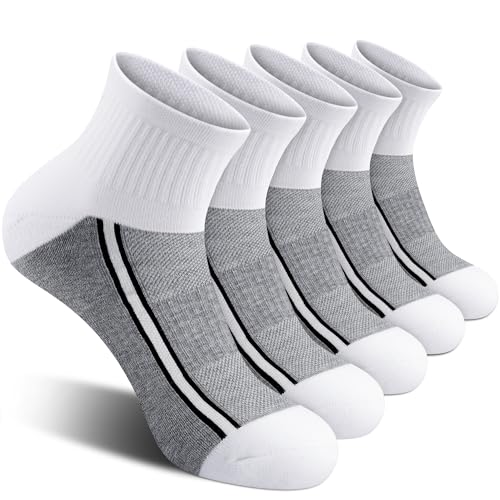 Image of Gonii Mens Athletic Ankle Socks 5-Pairs