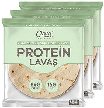 Clean Powders Y ksek Proteinli Tortilla Lava  6l  420 Gr - 3 Adet - AROMASIZ