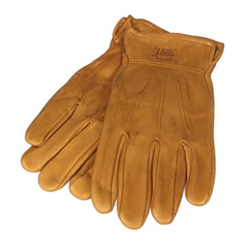 Tuff Mate Gloves 1888 Authentic Western Deerskin Driver Gloves Tan L Cover