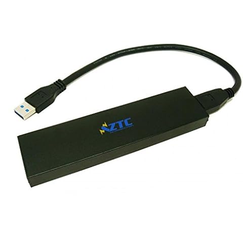 ZTC Thunder Enclosure NGFF M.2 SSD to USB 3.0 Adapter. Support UASP SuperSpeed 6Gb/s 520MB/s Black Model ZTC-EN004-BK Cover