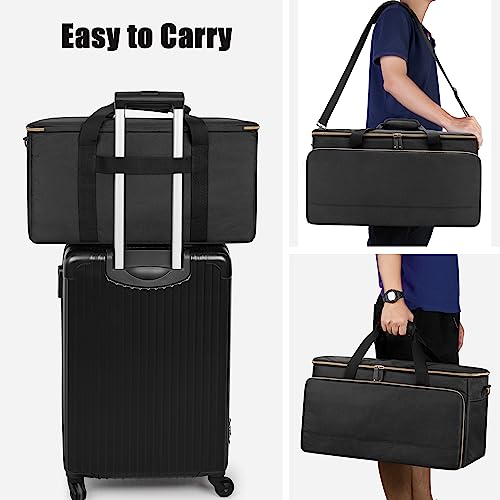 image for Trunab Large Travel DJ Cable File Bag with Inner Detachable Divider an