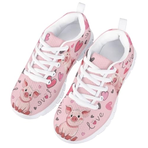 Boys Girls Tennis Shoes Fashion Breathable Running Sneakers Anti-Skid Soft Elastic Shock Absorption Gym Shoe for Outdoor Indoor US Little Kid 11-13 Big Kid 1-5 White Sole3