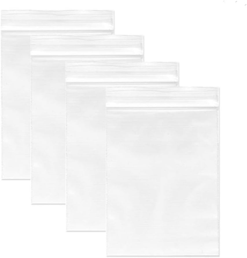 PSOTER 200Pcs 3 x 4inch Clear Reclosable Bags and Poly