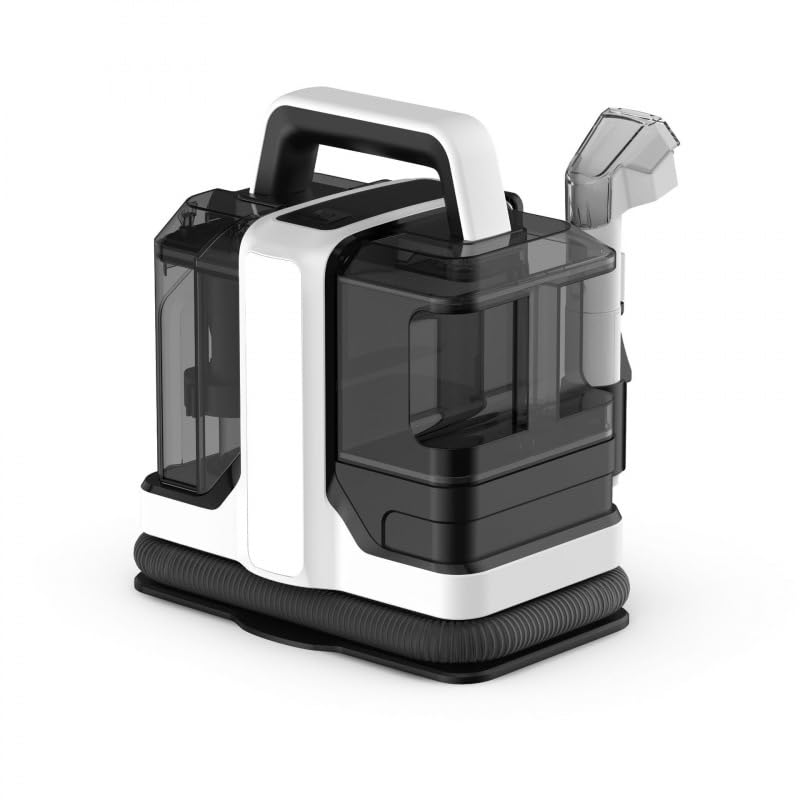 Portable Carpet Upholstery Cleaner Machine 15Kpa Powerful Suction Handheld Stain Cleaning Machine for Couch Car Seats Rugs Pet