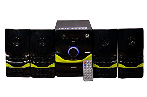 Image of TITONE 4.1 Multimedia Speaker with Bluetooth Connectivity, USB Connectivity and SD Card Input (Multicolor)