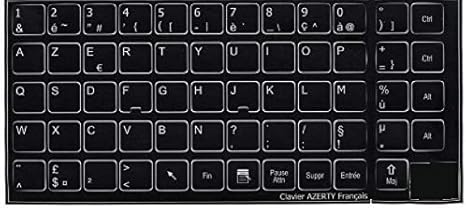 La Caverne D Eabani Sticker Autocollant Azerty Clavier Francais Notebook Fond Noir 13 14 Amazon Fr Informatique