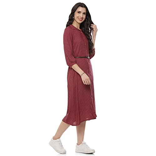 Image of Rangriti Fuchsia Liva Straight Dress for Women