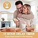 Pohl Schmitt Stainless Steel Bread Machine Bread Maker, 2LB 17-in-1, 14 Settings Incl Gluten Free & Fruit, Nut Dispenser, Nonstick Pan, 3 Loaf Sizes 3 Crust Colors, Keep Warm, and Recipes