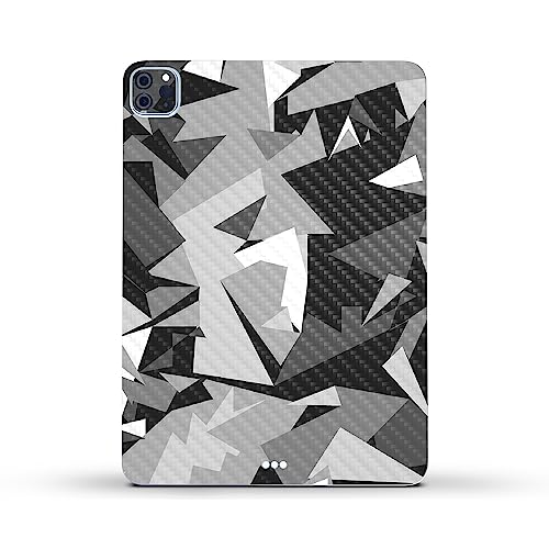 Image of MightySkins Carbon Fiber Skin Compatible with Apple iPad Pro 11 inch M2 4th Gen (2022) Full Wrap Kit - Mono Camo | Protective, Durable Textured Carbon Fiber Finish | Easy to Apply | Made in The USA