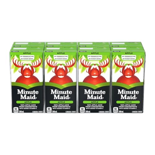 Minute Maid Apple Juice 200mL Tetra, Pack of 8