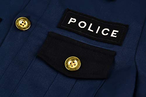 Disfraz Completo de Policía para Niñas ReliBeauty miniatura 5
