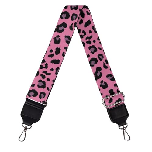 Image of TODIYADDU Pink Basic Leopard Daisy Purse Strap Girls Fashion Handbag Straps Crossbody Guitar Strap Purse Adjustable Wallet Strap Straps for Purses Suitable for Gifts Sports Photography Enthusiast