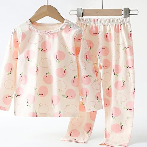 Kids Boys Girls Soft Cotton 𝐏a𝐣amas Set Toddler Cartoon Print 𝐋oun𝐠ewear Comfort Long Sleeve 𝐒lee𝐩wear with Pants3