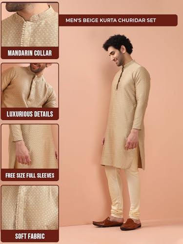 Men's Kurta Set - Traditional Indian Ethnic Wear for Men - Ideal for Weddings, Festivals & Celebrations3