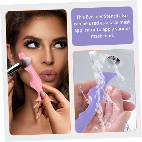 Set 2 plantillas de silicona para delinear ojos y labios miniatura 4