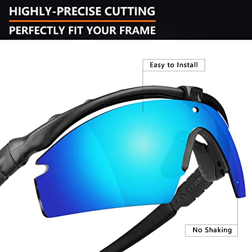 Image of Alphax Polarized Replacement Lenses for Oakley Si M Frame 3.0 OO9146 Sunglasses - Glare Reduction | Precision Cutting