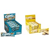 Corny BIG Schoko Salted Caramel - Müsliriegel mit Schokolade und Karamell, 24 x 40g & Big Schoko-Banane - Müsliriegel mit Schokolade und Banane, 24 x 50g