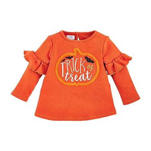 Mud Pie girls Girls' Orange Halloween Tunic