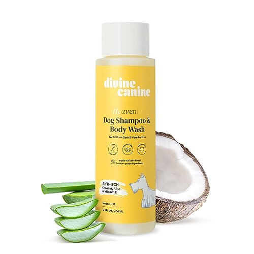 Heavenly Dog Shampoo  Body Wash  Antiitch  Dog Shampoos  Ph Balanced Conditioning Dog Bath Blend with Collagen Aloe Coconut Milk Vitamin E  Soothe Itchy Skin  Coat  135oz  Cucciolini Doodles Heavenly dog shampoo  body wash  anti itch  dog shampoos  ph balanced conditioning dog bath blend with collagen aloe coconut milk vitamin e  soothe itchy skin  coat  13 5oz   cucciolini doodles