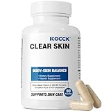 KOCCK Hormonal Acne Treatment, Clear Skin Supplement, 5-HTP, Nature DIM Supplement, Skin Care Vitamins, Hormone Balance, Daily Using 2 Capsules, 90 Capsules. (Milk)