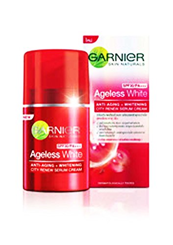 Garnier Ageless White Anti Aging Whitening City Renew Serum Cream 50ml