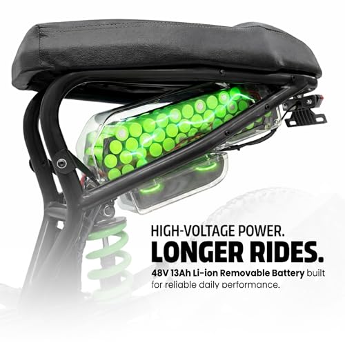Image of Velzi Electric Cycle for Adults | Fat Tyre E-Bike | Dual Suspension | 25 km /h Top Speed | Comfortable Upright Ride | Stylish Urban Commuter Electric Bicycle (Onyx Black)