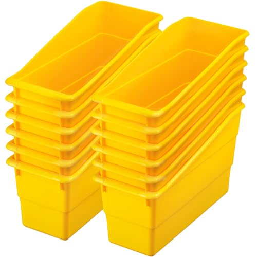 Image of Really Good Stuff Durable Book & Binder Holders, 12-Pack, Yellow