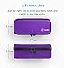 SHBC Medical Cooler Insulin Vial Carrying Travel Case Protector for Diabetic with One Ice Pack Black-Purple