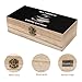 All I Need Is Coffee And Book Wooden Storage Box Small Keepsake Jewelry Organizer with Hinged Lid And Front Clasp