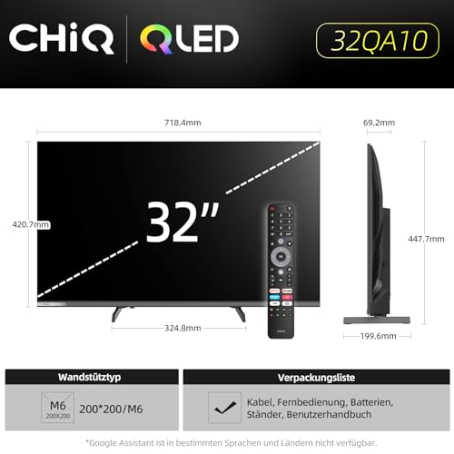 CHIQ 32QA10 32 Zoll Smart QLED TV