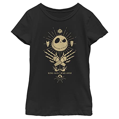 Disney Nightmare Before Christmas King Jack Logo Girls Standard T-Shirt
