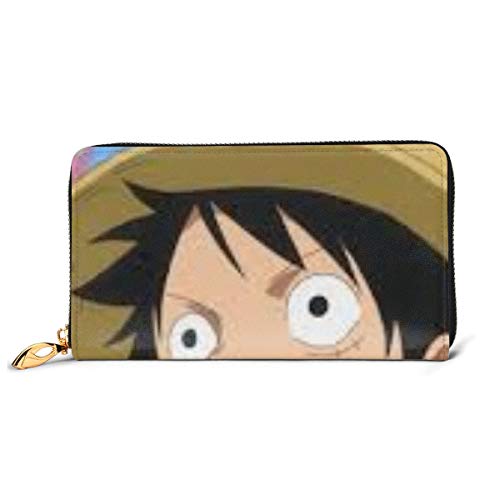 Preisvergleich Produktbild Einteilige Leder-Geldbörse im Retro-Look mit Reißverschlüssen